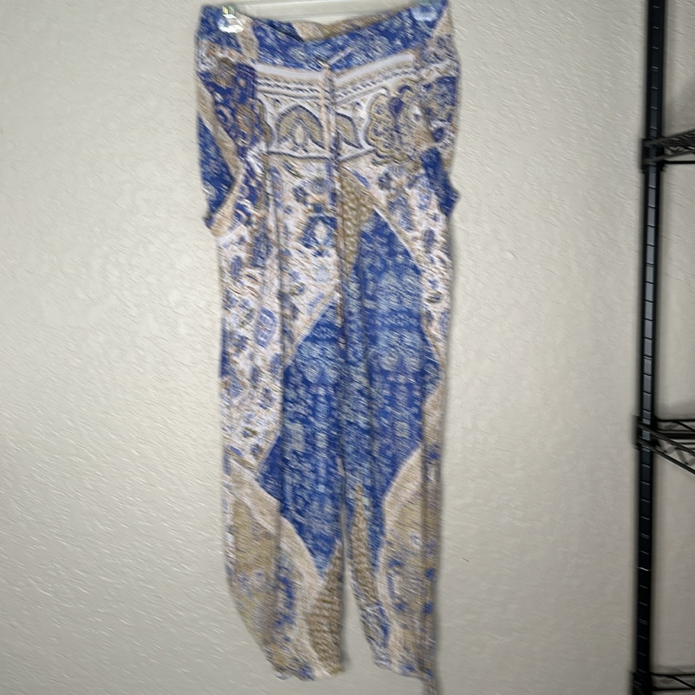 Free people begonia balloon harem pants icy blue combo - Picture 4 of 10